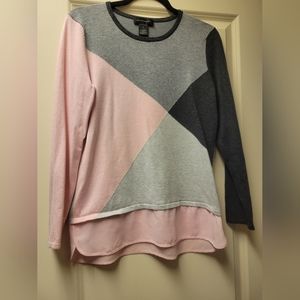 Crew neck long sleeve sweater